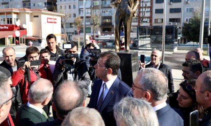 Ekrem Başkan Atatürk heykelini beğenmedi!. (video haber)