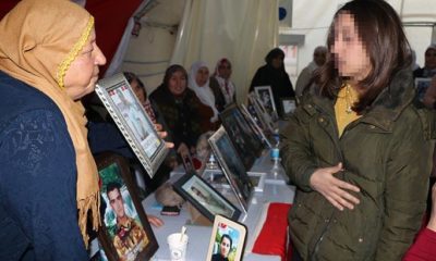 Terör örgütünden kaçıp teslim olmuştu! Evlat nöbetinde ki aileleri ziyaret etti!.