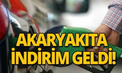 Akaryakıta çifte indirim.. Benzine 34 motorine 31 kuruş..
