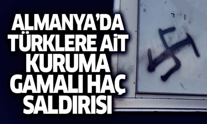 Almanya’da Türklere ait kuruma gamalı haç saldırısı…