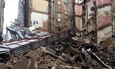 Elazığ’daki 6 katlı bina 4,2 büyüklüğündeki depremin ardından böyle yıkıldı!. (Tıkla İzle)