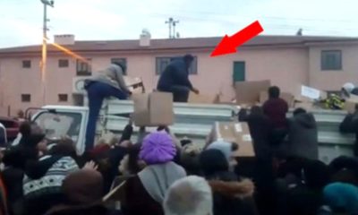 Elazığ’da yardım kolilerini depremzedelere fırlatan şahıs, PKK/KCK üyesi çıktı!.