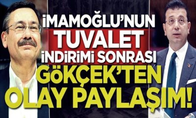 Ekrem İmamoğlu’nun tuvalet indirimi sonrası Gökçek’ten olay paylaşım…