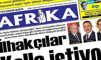 Hadlerini iyice aştılar! KKTC Gazetesinden Türkiye’ye küfür…