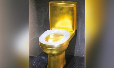 Görgüsüzlüğün bu kadarınada pes!. 1,3 milyona elmas kaplı klozet tanıttılar!.