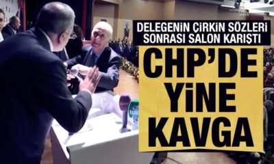 CHP kongresinde Tevfik Koçak skandalı! Kadınlara yönelik çirkin sözleri arbede çıkardı!. (video haber)