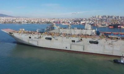 Türkiye’nin Milli ve Yerli uçak gemisi denize indi..