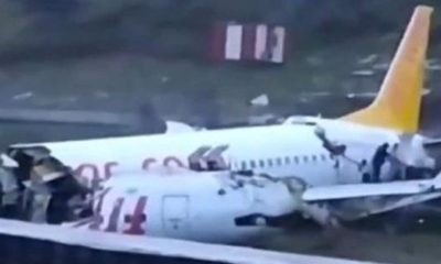 Kazanın nedeni pilot hatası!. Pegasus uçağı piste çok hızlı iniş yaptığı için kontrolden çıkarak kaza yapmış!.