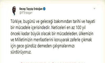 Cumhurbaşkanı Erdoğan’dan İdlib Kahramanları için paylaşım…