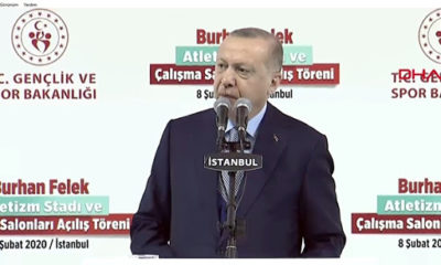 Cumhurbaşkanı Erdoğan Burhan Felek Atletizm Pistinin Açılış Töreni’nde müjdeyi verdi!.