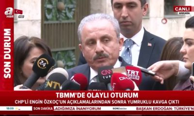 TBMM Başkanı Şentop’tan CHP’li Özkoç’a sert tepki! “Meclis çatısı altında yeri yoktur!.” (video haber)