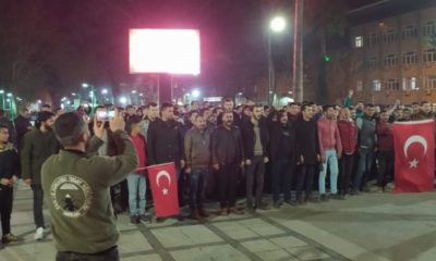 Gaziantep İslahiye’de İdlib şehitleri için destek gösterisi…