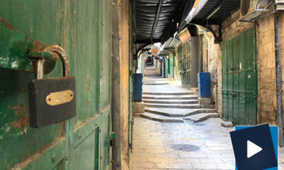 Dünyayı esir alan corona kabusu devam ederken, Kudüs sokakları böyle görüntülendi!.(video haber)