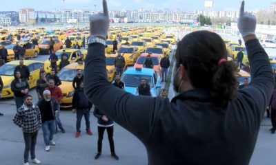 Tek eksiğimiz kısa mesafe müşterisi beğenmeyen taksicilerin “İşler Azaldı” eylemiydi!.