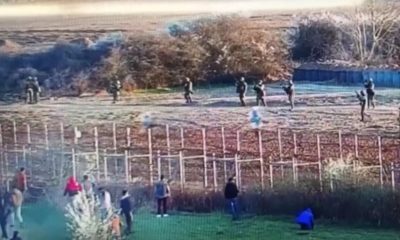 Yunan mezalimi! Biber gazının etkisini artırmak için fan çalıştırıyorlar!.