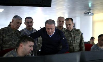 Hulusi Akar ve kuvvet komutanları sınırın sıfır noktasında…