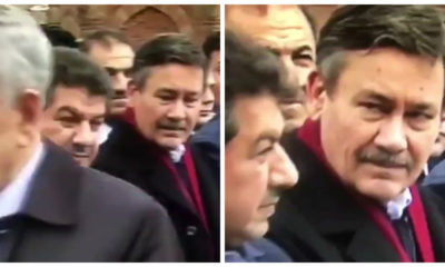Melih Gökçek’in Bülent Arınç’a bakışları güne damga vurdu!. (Tıkla İzle)
