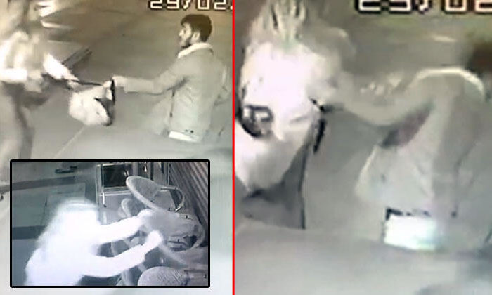 Çılgına dönen genç kız adamı defalarca tokatlayarak ortalığı birbirine kattı!. (Tıkla İzle)