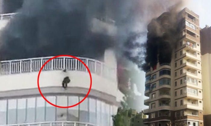 Mersin’de feci olay!. Yangından korkan kadın 8. kattan düşerek hayatını kaybetti!.