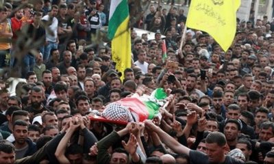 Terörist İsrail’in şehit ettiği Filistinli çocuk son yolculuğuna uğurlandı!.