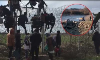 Yunan polisi sınıra yığılan Suriyeli göçmenler karşısında çaresiz kaldı!.