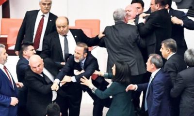 Haddini aşan Engin Özkoç’u AK Partili Vahit Kiler yumruklamış!.