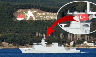 Pakistan Donanmasına ait savaş gemisi, Türk bayrağı açıp Boğaz’dan geçti!.