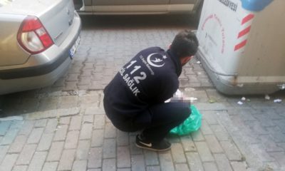 Avcılar’da çöp konteynerinin yanında yeni doğmuş bebek bulundu!.