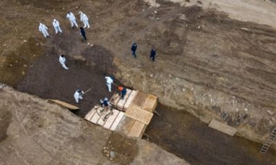 Koronavirüsten ölenleri nereye gömüyorlar? Tüyler ürperten görüntüler!.