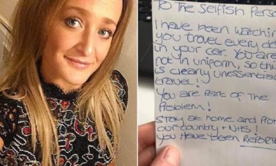 Koronavirüsle mücadele eden hemşireye tehdit notu!.