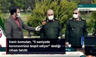 İran Devrim Muhafızları Komutanı “5 saniyede virüsü tespit ediyor” dediği  cihazını tanıttı!. (video haber)