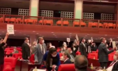Mecliste HDP’li vekillerden infaz yasası provokasyonu…