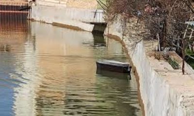 Nehirde gezen tabutlar şoke etti!.