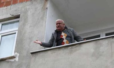 Karantinadan kaçarak memleketi Rize’ye giden covid hastası, balkona çıkıp kendini böyle savundu!.