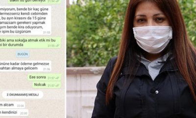 Kirasını ödeyemeyen kadını tehdit etti! “Kendinizi ayarlayın!.”