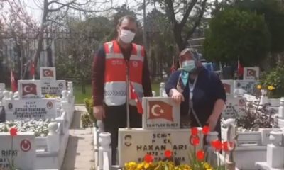 İstanbul Vefa Destek Grubu, Kıbrıs şehidinin annesini oğlunun kabrine götürdü!.