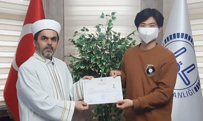 İstanbul Beykoz’da yaşayan Güney Koreli Myungkyu Kang, ilçe müftülüğüne başvurarak Müslüman oldu!.