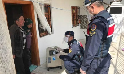 Solunum cihazı arızalanan vatandaşın yardımına jandarma yetişti!.