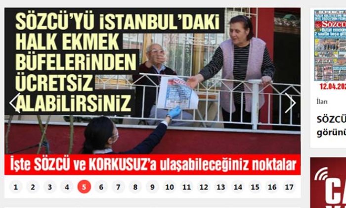 Şehir hastanesi yolunu “Bütçe Yok” diyen Ekrem Sözcü paçavrasını Halk Ekmek büfelerinde bedava dağıtlamak için 4 milyon 150 bin lira ödedi!.