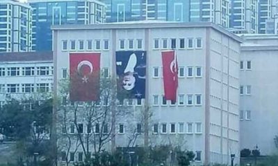 Trabzon Üniversitesi’nden CHP’yi kızdıran resim! Atatürk portresini ters astılar!.