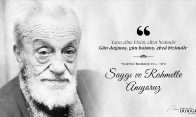 Cumhurbaşkanı Erdoğan’dan Necip Fazıl Kısakürek paylaşımı…