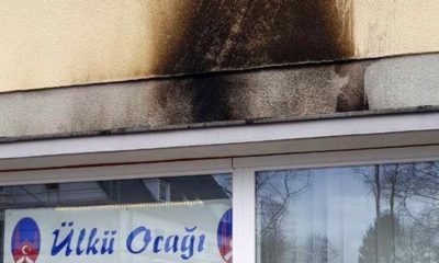 Almanya’da Ülkü Ocağına molotoflu saldırı… (video haber)