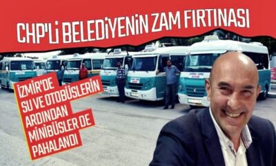 İzmir’de minibüslere yüzde 25 zam yapıldı!.