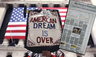 Birleşik Devletler’de yüzyılın krizi, New York Times’ın manşetinden duyuruldu!.
