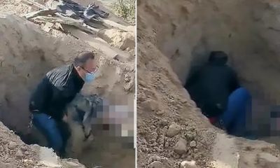 Çinli adam, engelli annesini diri diri toprağa gömdü!.