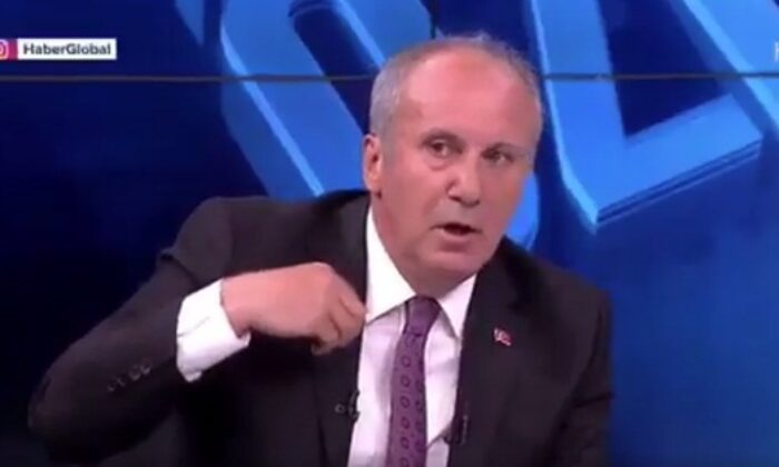 Erdoğan’ın Fetih konuşması verilince çıldıran Muharrem İnce yayını terk etti!. (video haber)