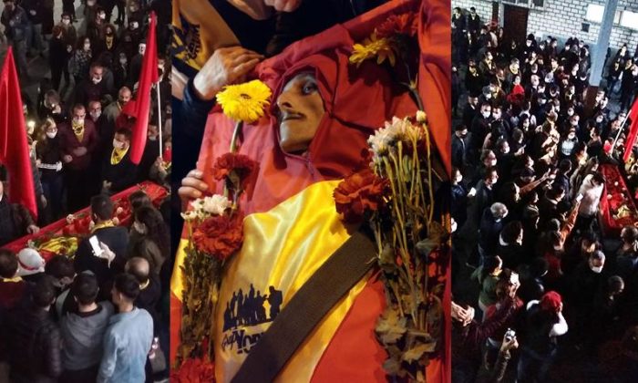 Grup Yorum üyesi İbrahim Gökçek’in cenazesi Kayseri’yi karıştırdı!.