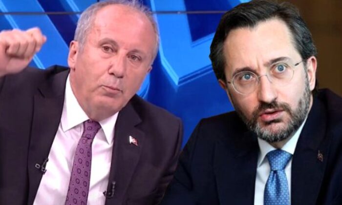 Fahrettin Altun’dan şov yapıp yayını terk eden Muharrem İnce’ye cevap…