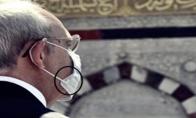 Kılıçdaroğlu yine bir şeyi tersten yaptı! Maskeyi ters taktı, sosyal medyada alay konusu oldu!.