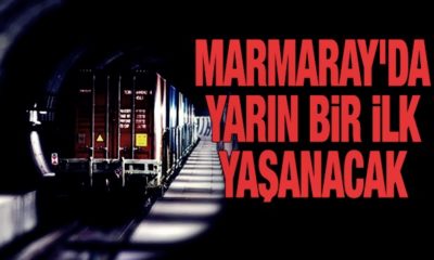 İlk yurt içi yük treni yarın gece Marmaray’dan geçecek!.